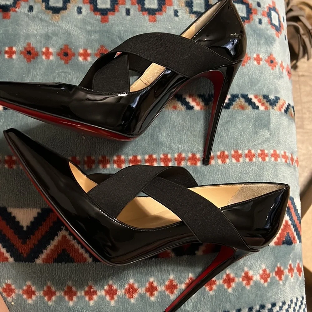 Christian louboutin sharpstatgram patent pumps 37 - Picture 2 of 11